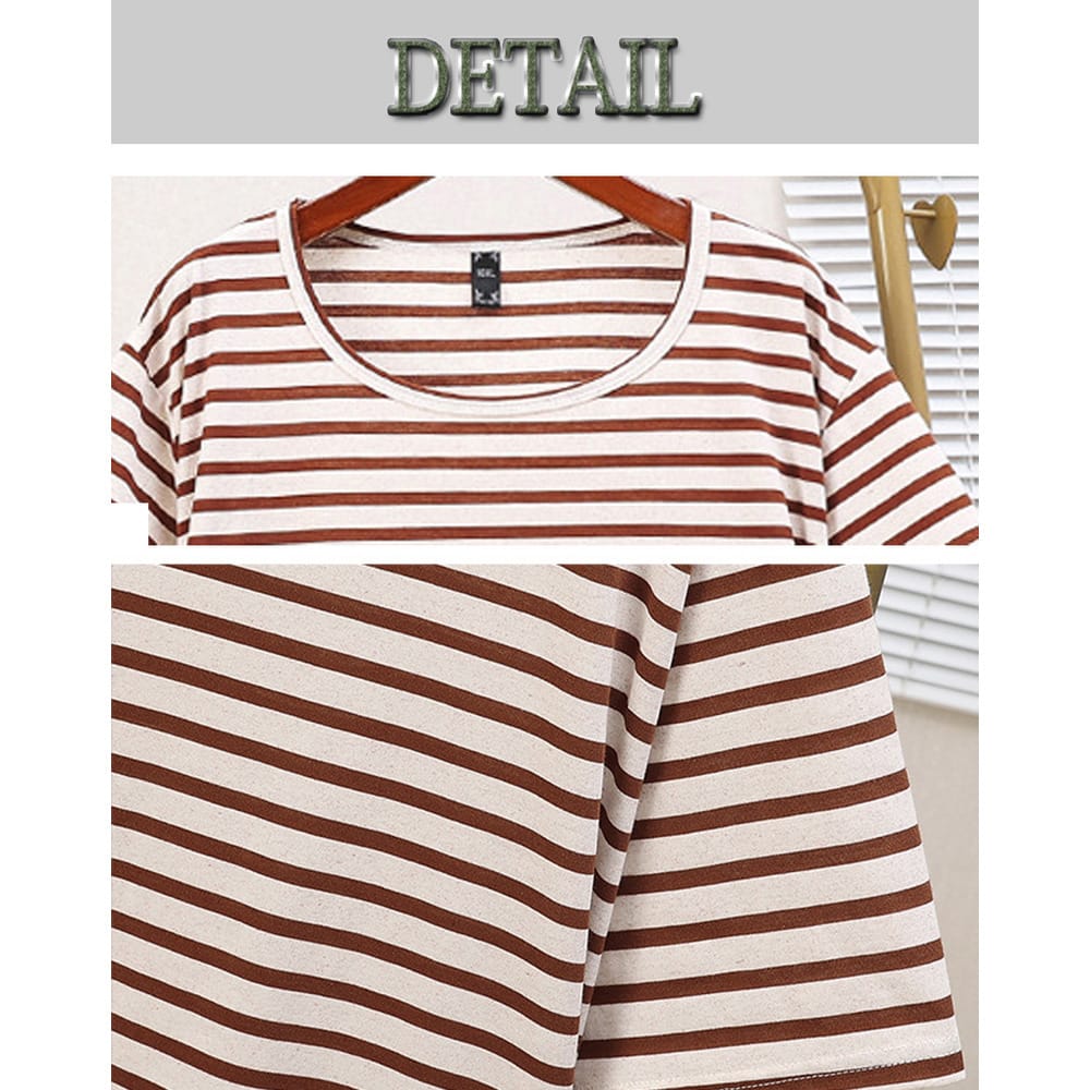夏の定番ボーダー柄。ゆったりリラクシーな半袖Tシャツ12