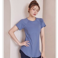ヨガ・フィットネス・ジム・ランニングなどのスポーツ用 半袖Tシャツ