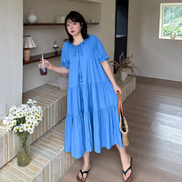 ふんわり揺れるティアードデザインが魅力の大人フェミニンワンピース