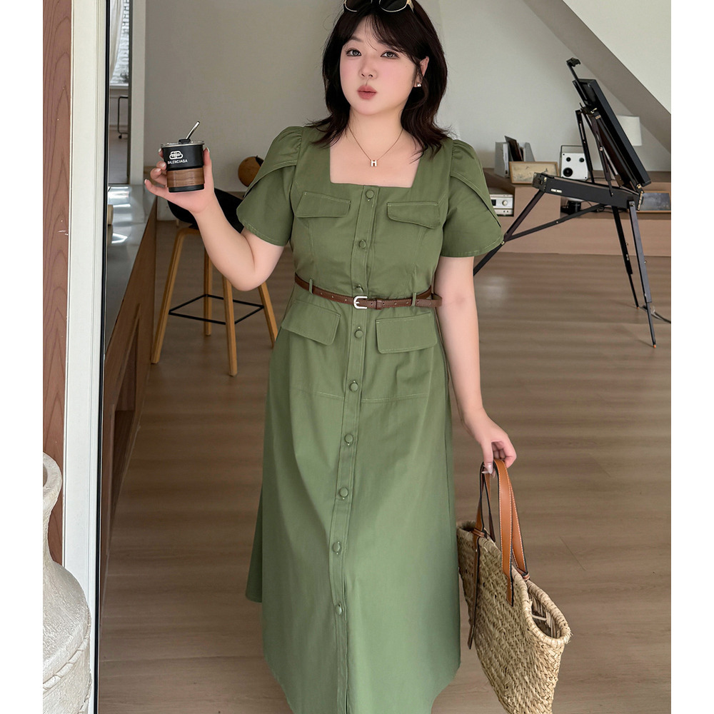 ナチュラルな雰囲気ときちんと感を兼ね備えた、ワークテイストワンピース6