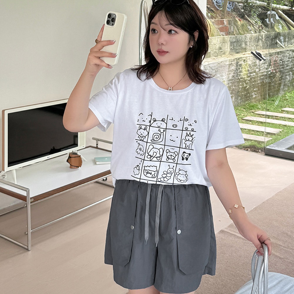 軽やかな穿き心地とトレンド感を兼ね備えたAラインカーゴショートパンツ5