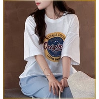 こなれ感を纏うヴィンテージロゴ。ゆるっと着映えるオーバーサイズTシャツ