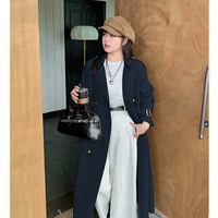 ノーマルで上品なオーバーサイズ トレンチコート トール丈