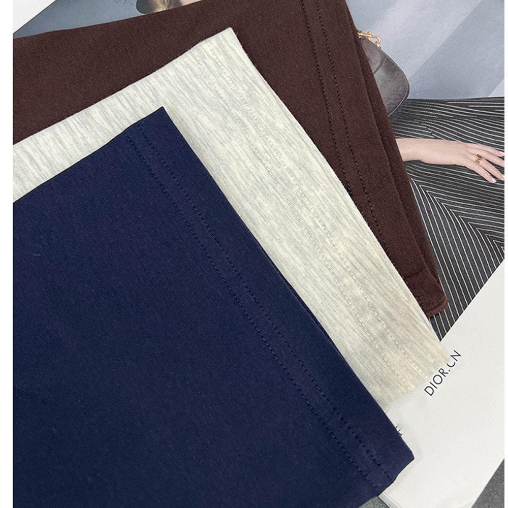 上質綿95%のなめらかタッチ♪着心地抜群クルーネックベーシックTシャツ8