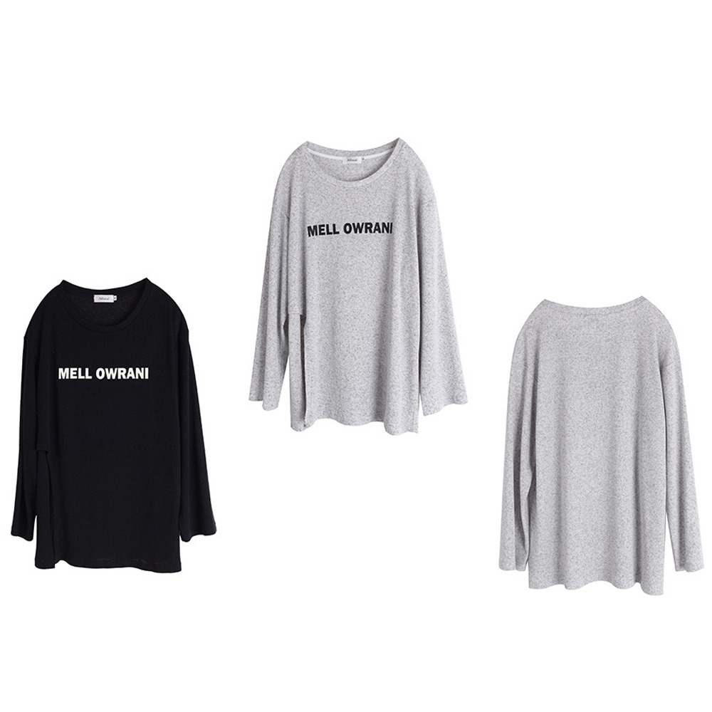 ゆったり抜け感のあるサイジング 裾スリット入りプルオーバー17