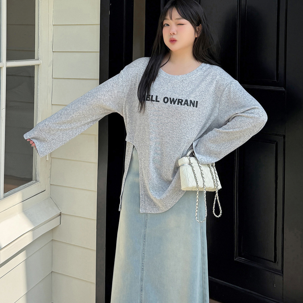 ゆったり抜け感のあるサイジング 裾スリット入りプルオーバー5