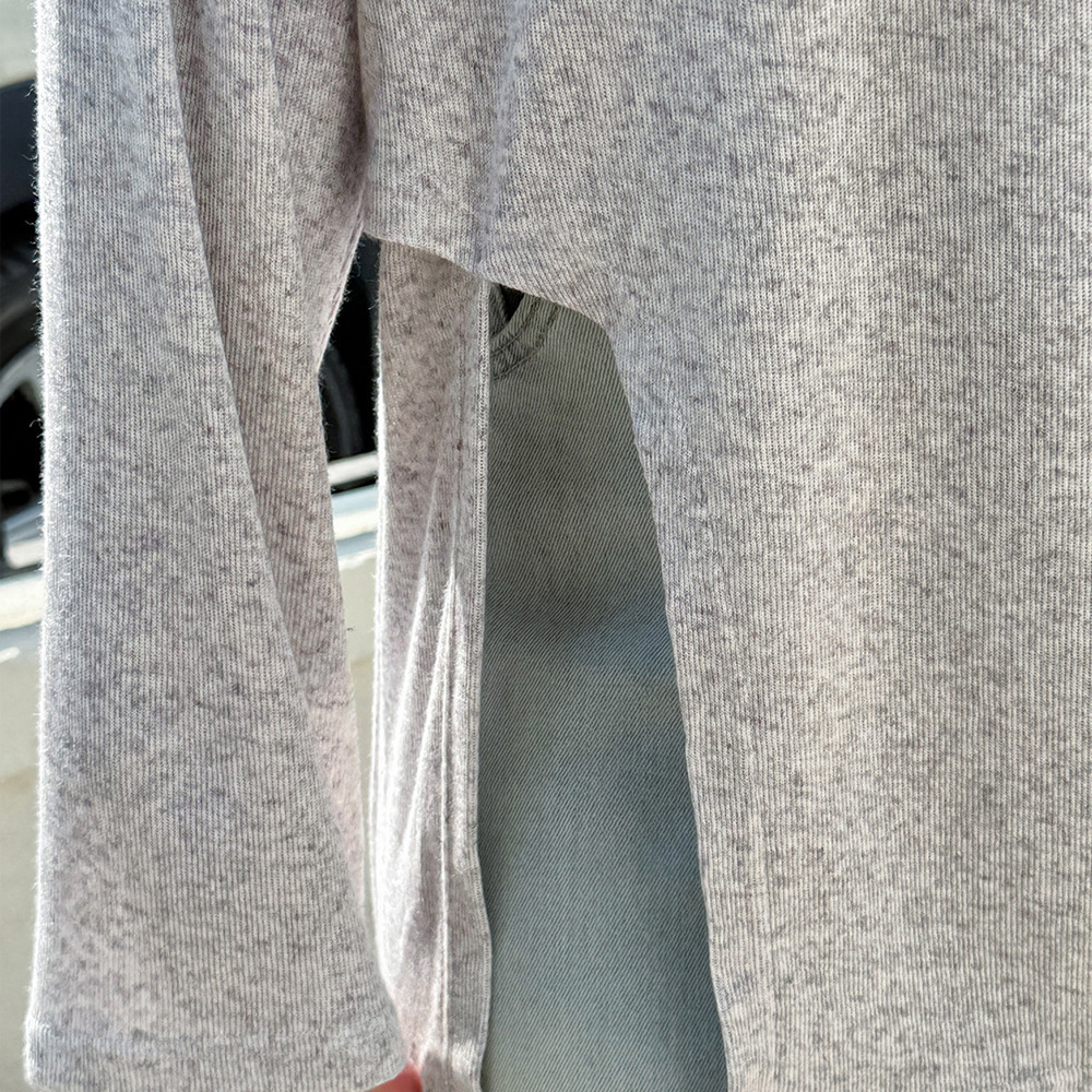 ゆったり抜け感のあるサイジング 裾スリット入りプルオーバー8