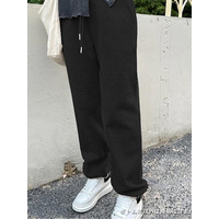 あったかくてオシャレ！大人カジュアル裏起毛スウェットパンツ　大きいサイズ レディース