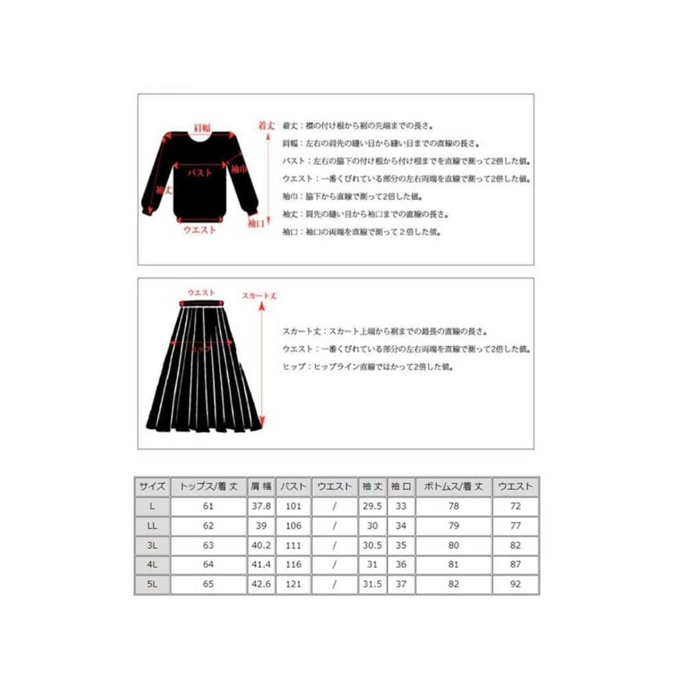 ブラック半袖トップスとギンガムチェック フレアスカート セット　大きいサイズ レディース17