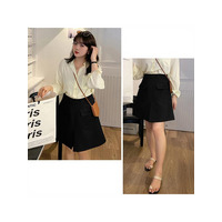 綺麗目 カジュアルボトムス！  膝上丈  Aラインスカート　大きいサイズ レディース