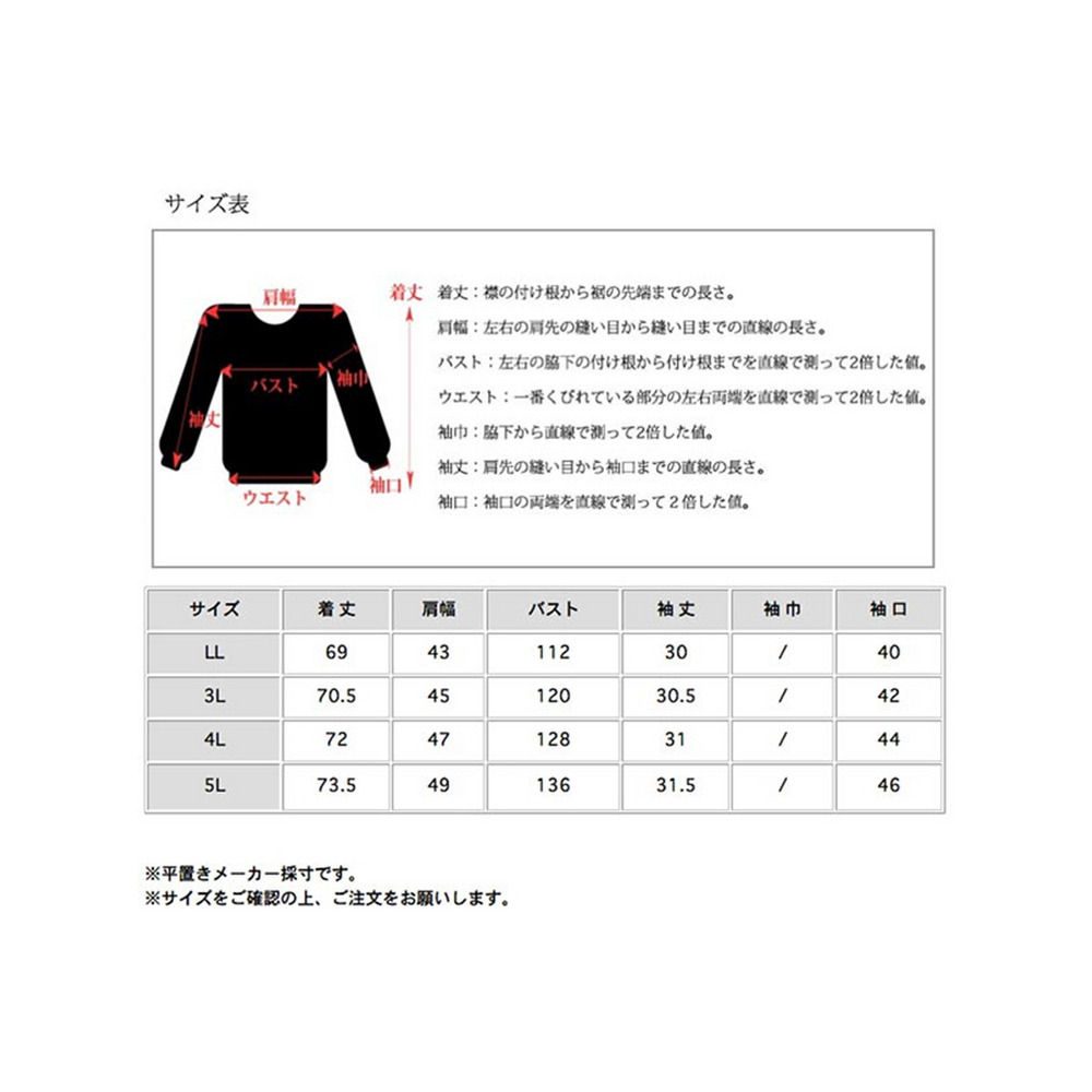 パフスリーブみたいな五分袖がオシャレ！ビッグシルエットTシャツ　大きいサイズ レディース22