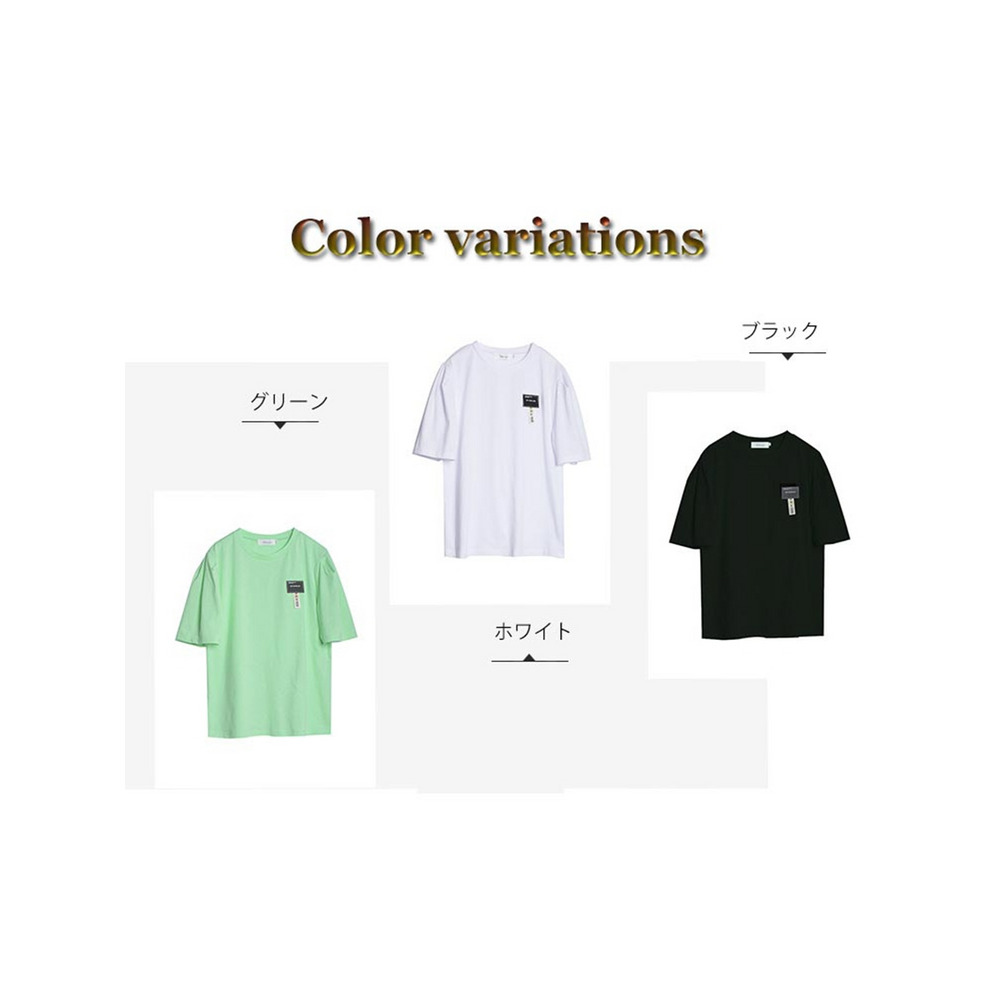 パフスリーブみたいな五分袖がオシャレ！ビッグシルエットTシャツ　大きいサイズ レディース4