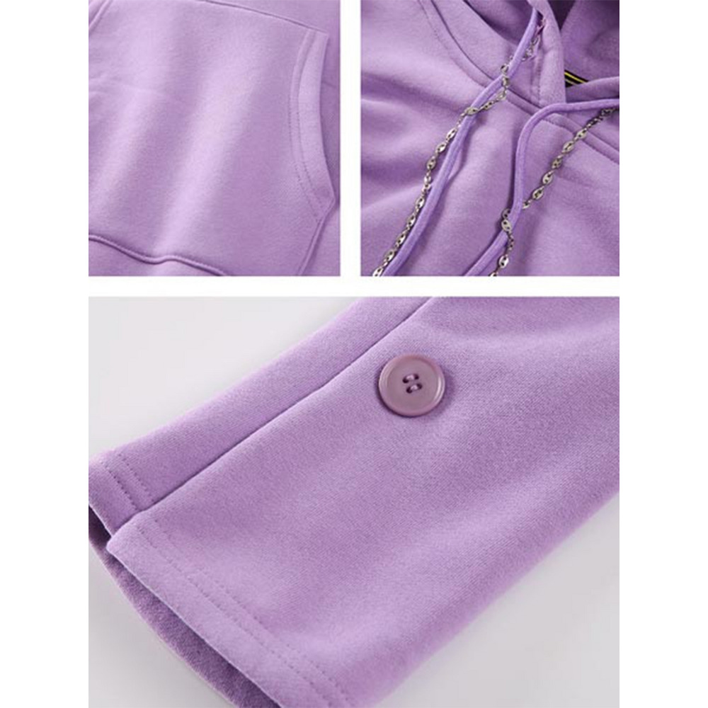 袖コンシャス! フード付きミモレ丈スウェットワンピース 大きいサイズ レディース15