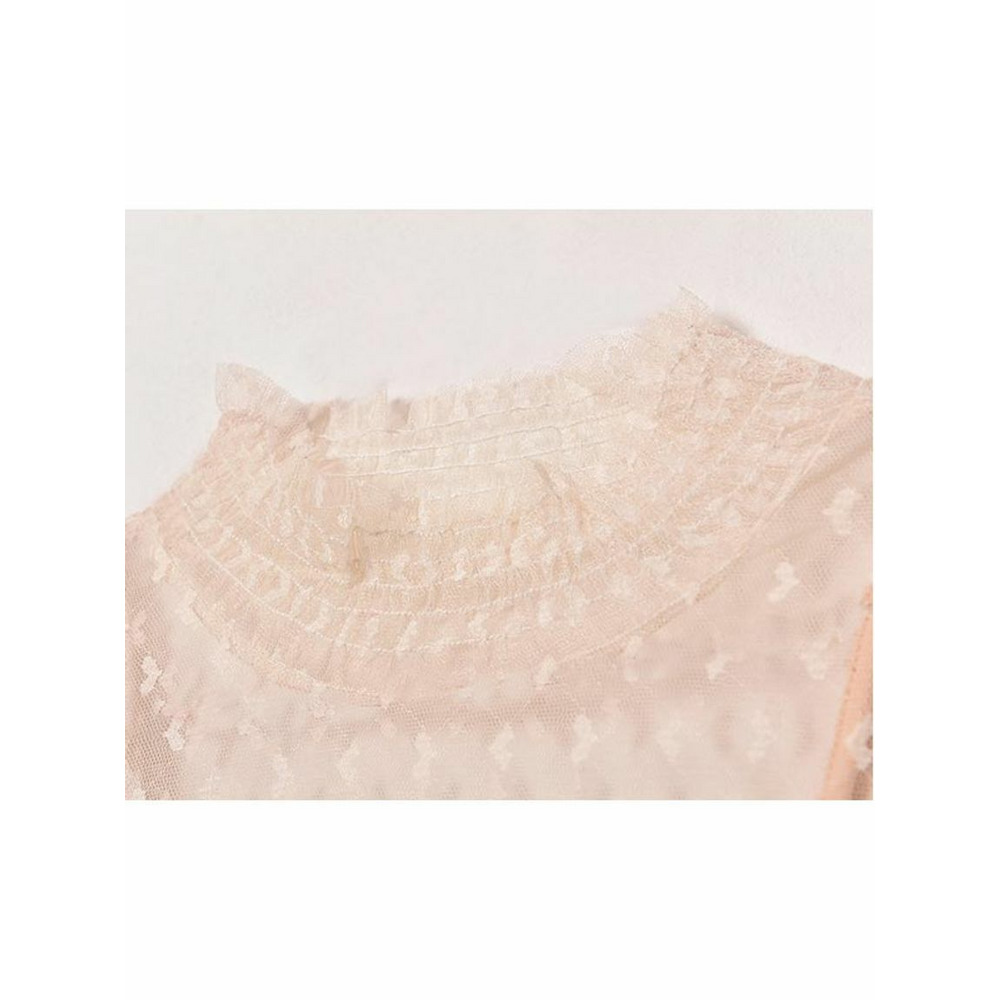 シアーなハート柄メッシュワンピースとインナーワンピースのセット 海外インポート服 sanmaru12