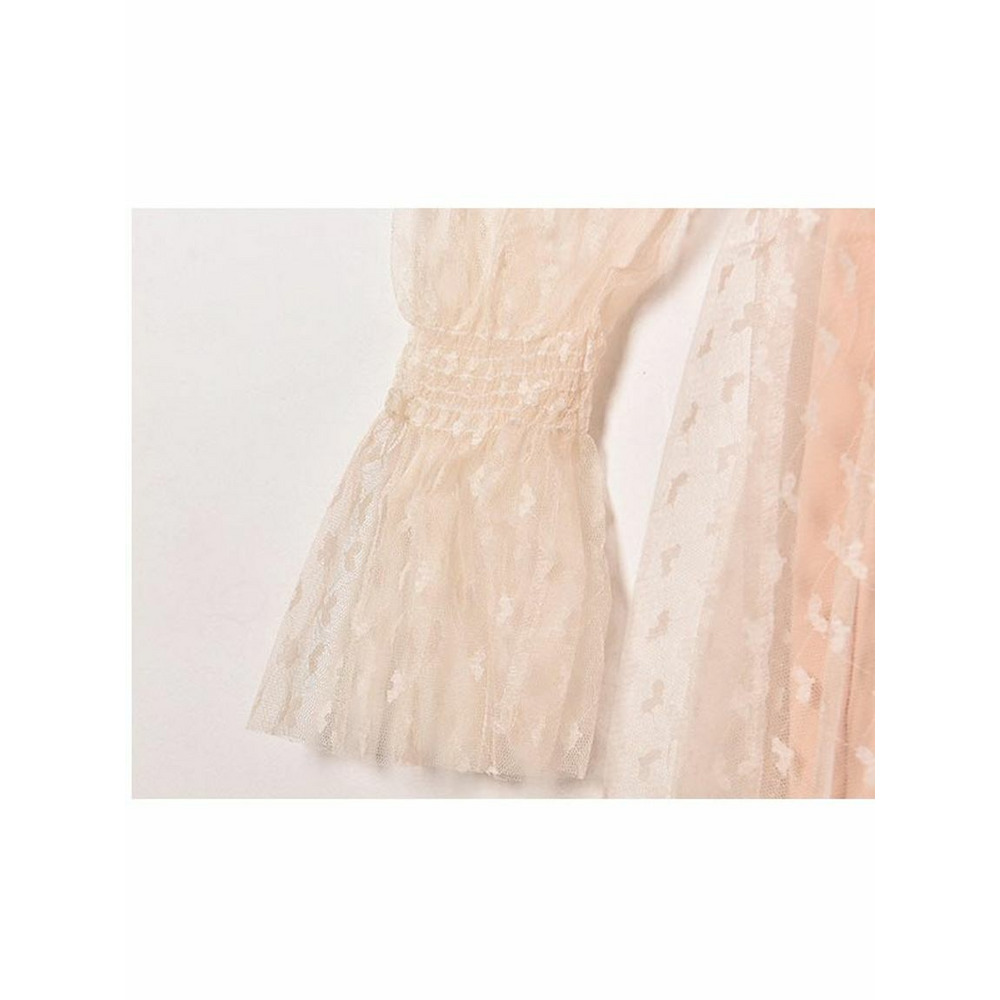 シアーなハート柄メッシュワンピースとインナーワンピースのセット 海外インポート服 sanmaru14