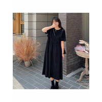 Tシャツと大人ガーリージャンパースカート重ね着風ワンピース　大きいサイズ レディース