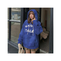 モコモコのボアと裏起毛でダブルで暖か！オーバーサイズパーカー　大きいサイズ レディース