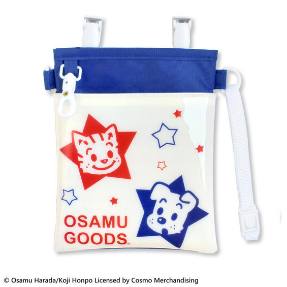 OSAMU GOODS3WAYソフトペンポーチキャット&ドッグブルー【アリノマ/Alinoma】 OSAMU GOODS3WAYソフトペンポーチキャット&ドッグブルー【アリノマ/Alinoma】