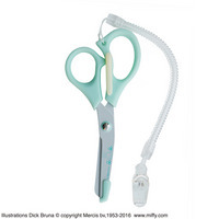 ミッフィー医療用はさみグリーン