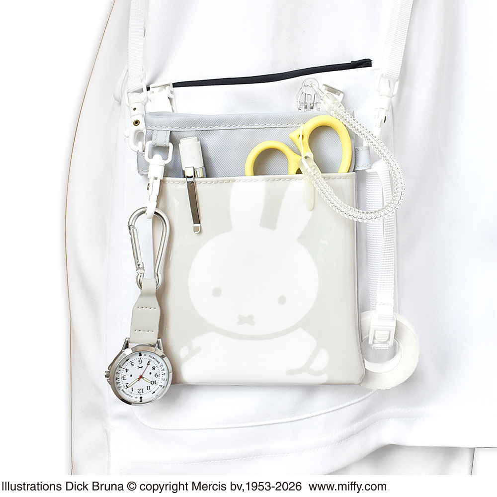 ミッフィー3WAYソフトペンポーチグレー2