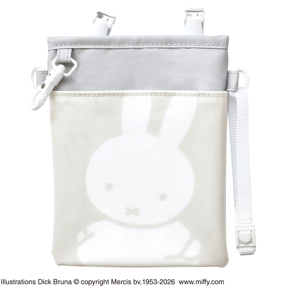 ミッフィー3WAYソフトペンポーチグレー1