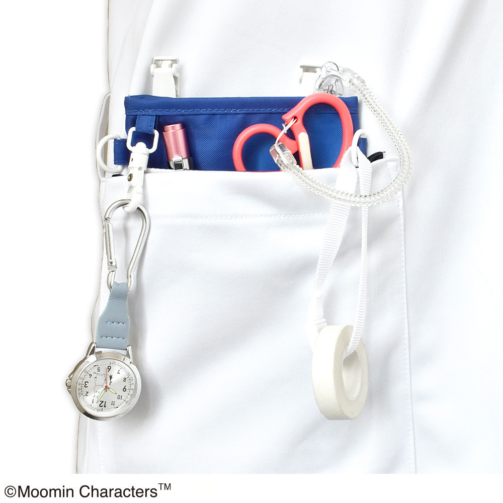 ムーミン3WAYソフトペンポーチKUKKIAネイビー3
