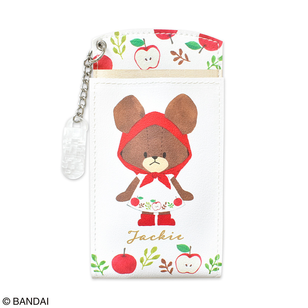 くまのがっこう胸ポケット用ペンケースアップルガール・ジャッキーベージュ