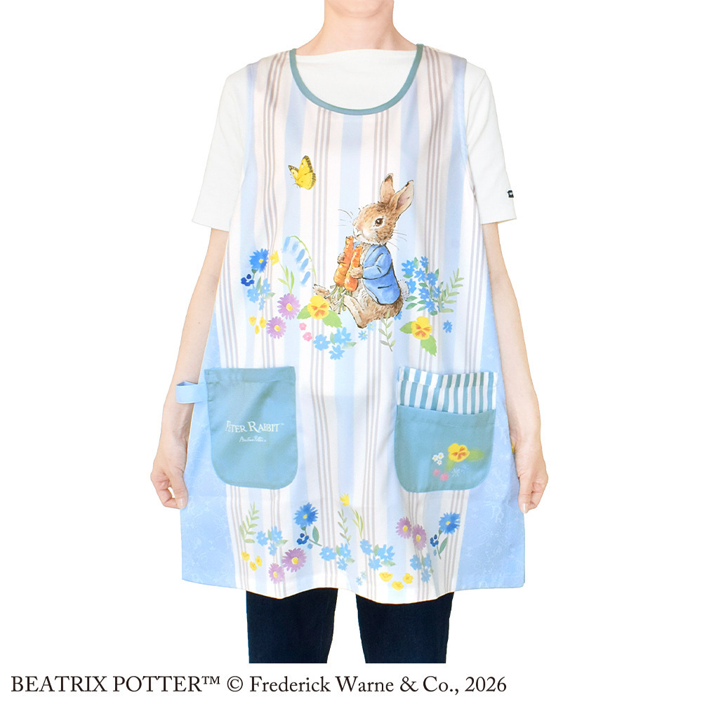 ピーターラビット?エプロンブルー3