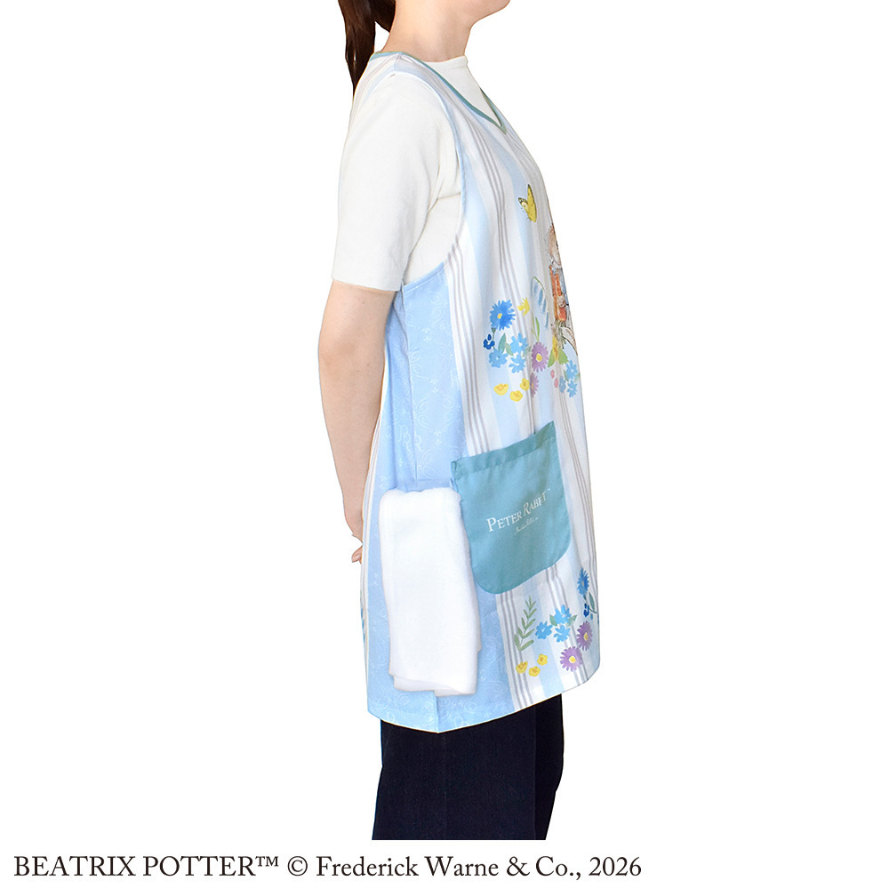 ピーターラビット?エプロンブルー4