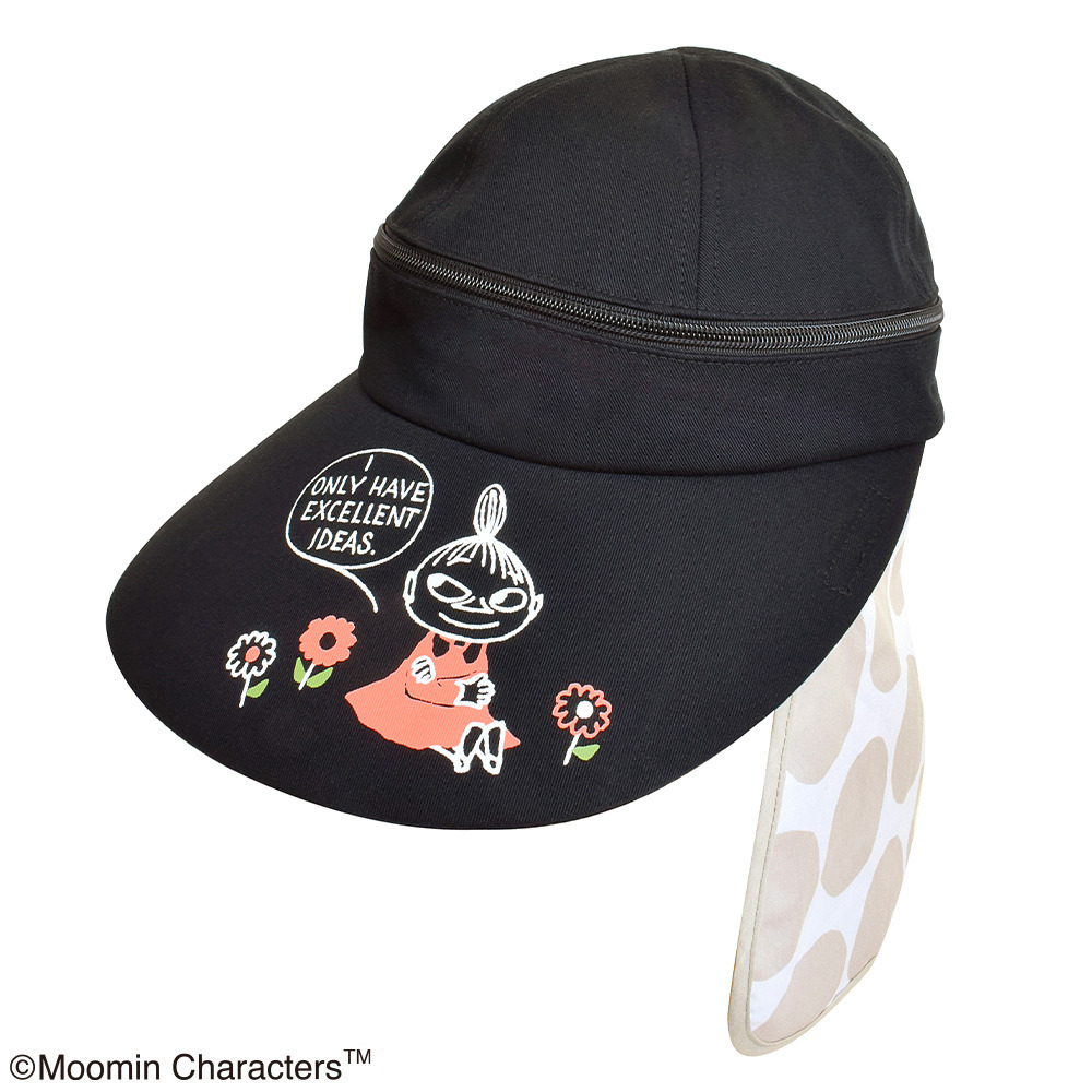 ムーミン3WAYつば広帽子ブラック