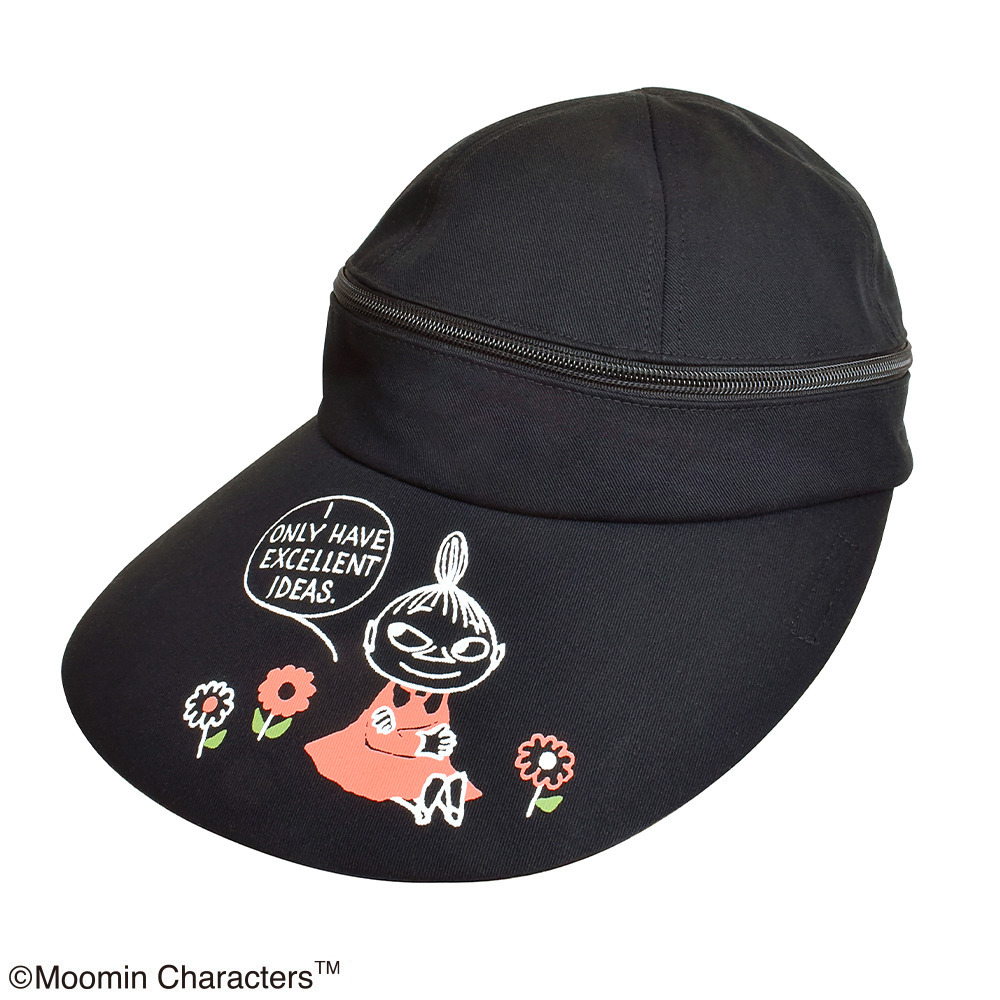 ムーミン3WAYつば広帽子ブラック1