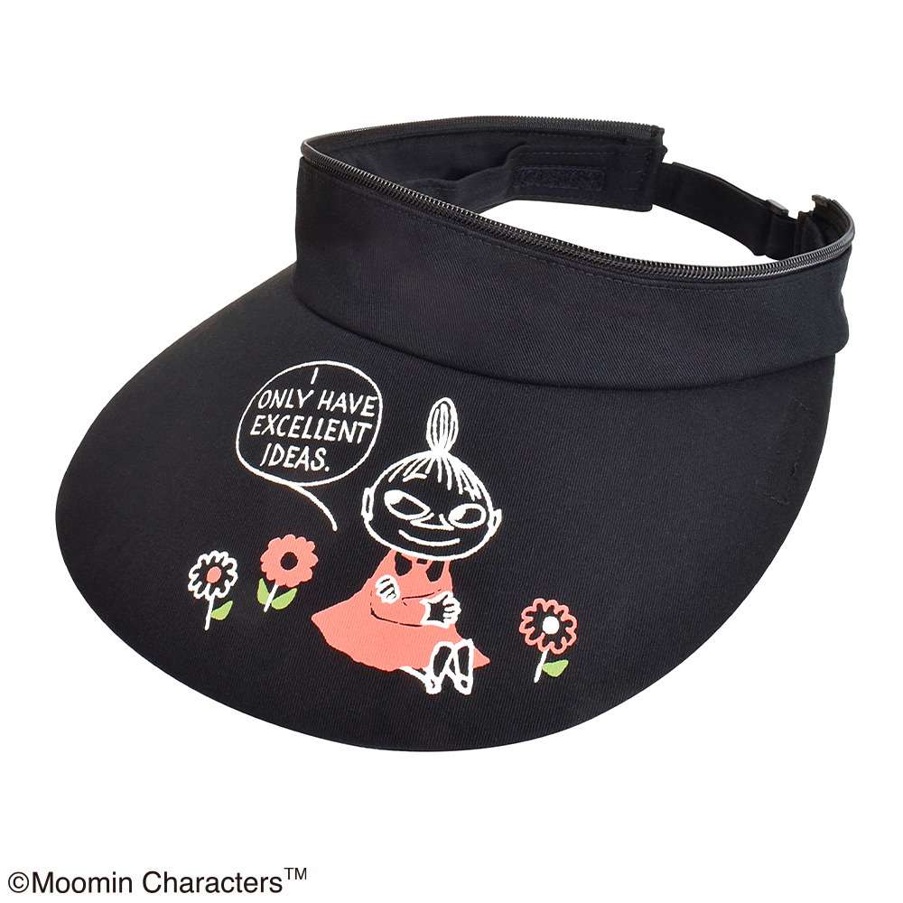 ムーミン3WAYつば広帽子ブラック2