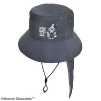 ムーミンバケットハット（ウォッシャブル）チャコールグレー