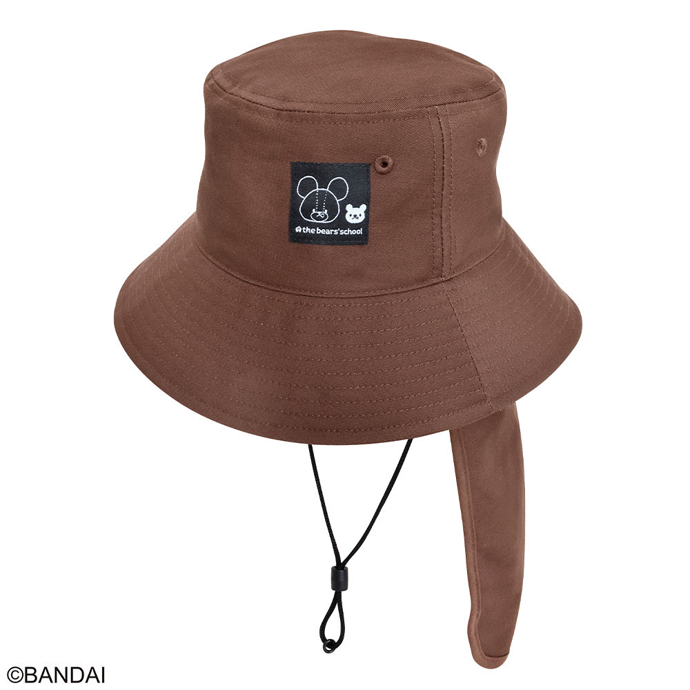 くまのがっこうバケットハット（ウォッシャブル）ジャッキーズチョコレートブラウン