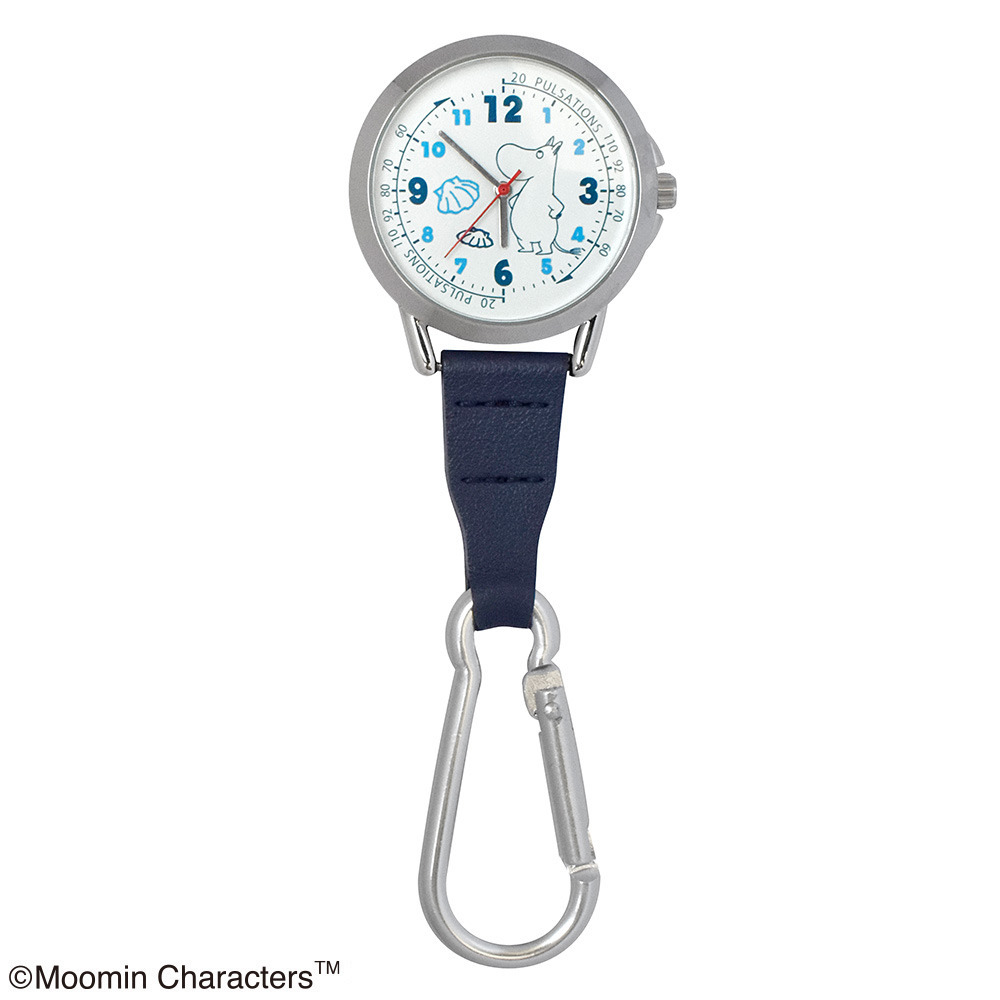 ムーミンカラビナ付きウォッチムーミンネイビー