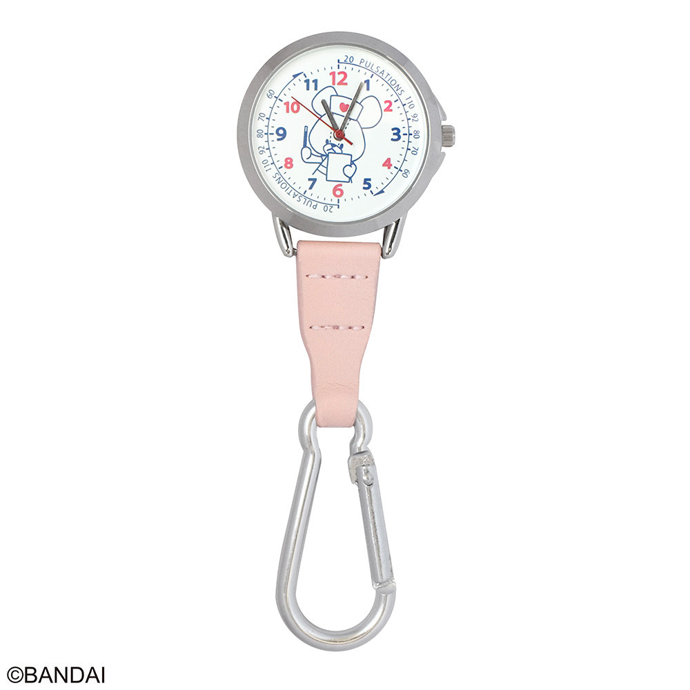 くまのがっこうカラビナ付きウォッチナースジャッキーペールピンク