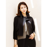 シャトル クロップドブルゾン / 袖口折り返し【L・2L・3L・4L・5L】31号まで対応