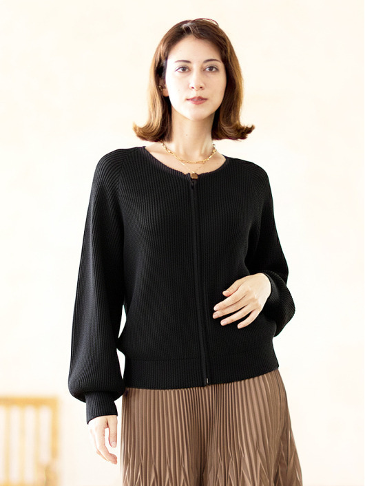 ボリュームスリーブ シャトルブルゾン【L・2L・3L・4L・5L】31号まで対応