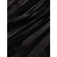 Vネック アコーディオンプリーツ サテンドレス【L・2L・3L・4L・5L】31号まで対応