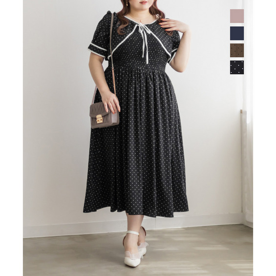 CLETTEオリジナル★ボレロドッキング風シャーリングワンピース【アリノマ/Alinoma】 CLETTEオリジナル★ボレロドッキング風シャーリングワンピース【アリノマ/Alinoma】
