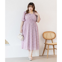 CLETTEオリジナル★シアー花柄カシュクールワンピース