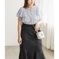 CLETTEオリジナルフレア袖レースブラウス