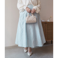 CLETTEオリジナルジャガード花柄フレアスカート