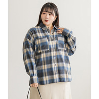 オーバーサイズチェック柄シャツ