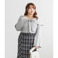 CLETTEオリジナルオフショル風リボンデザインニット