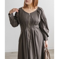 CLETTEオリジナルフロントジップウエストタックワンピース