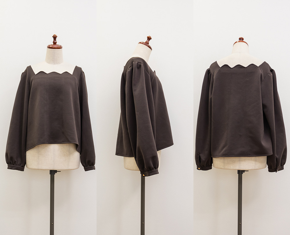 CLETTEオリジナルスカラップ襟長袖プルオーバー15