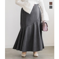 スエードポンチデザインマーメイドスカート