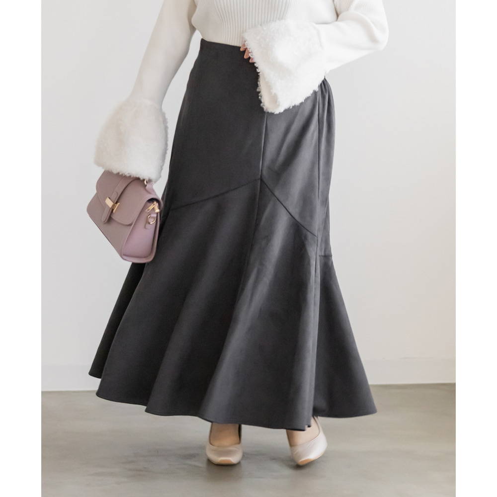 スエードポンチデザインマーメイドスカート2