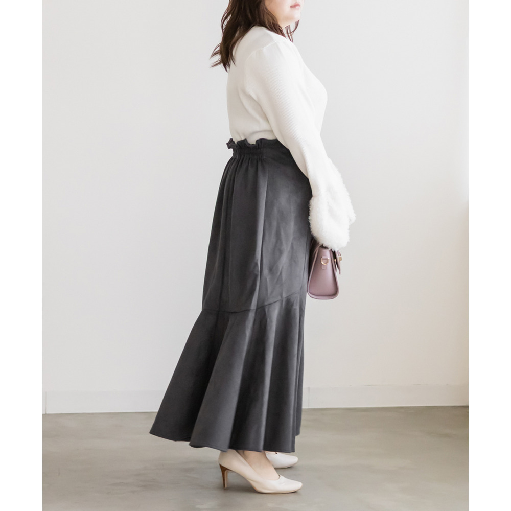 スエードポンチデザインマーメイドスカート4